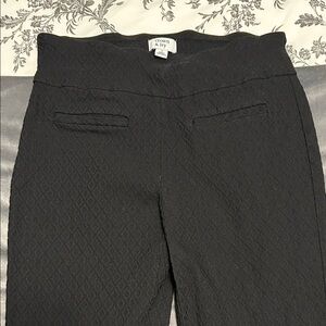 Crown & Ivy Black Textured Trousers